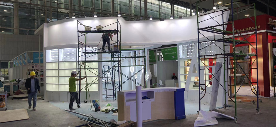 澳克羅健展覽展臺搭建現場