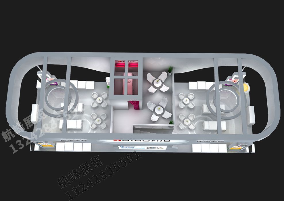 和路元醫療美容美博會特裝展位設計方案